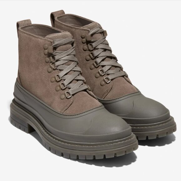 New Cole Haan Stratton Shroud Boot Mens 12 Leather Rubber C38395 Waterproof $258